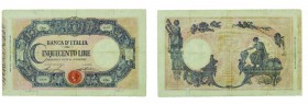 Regno d’Italia 
Biglietto di Banca da 500 lire “Grande C - Matrice” - D.M. 2.2.1915 - Molto raro - Restauri diffusi (Bol. n. B10) (Gig. n. BI27J) (Cr...