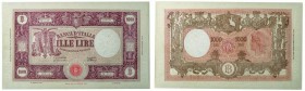 Repubblica Italiana
Biglietto di Banca da 1.000 Lire “Grande M” - D.M. 14.04.1948 - Di qualità molto buona (Bol. n. B53) (Gig. n. BI52B) (Cra. n. 408...