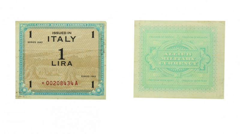 Repubblica Italiana
Occupazione militare alleata dell’Italia (1943-1945) - 1 Li...