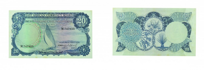 Europa e Oltremare 
East Africa - Serie di 3 valori (10, 20 e 100 Shillings (19...