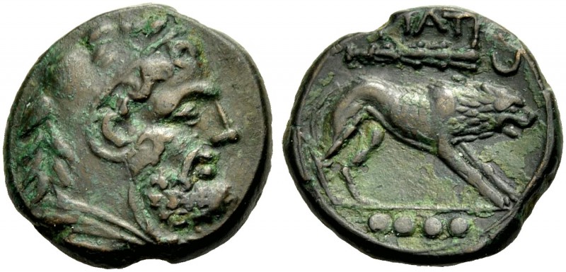 APULIEN. TEATE. Quadrunx, Bronze, 225-200 v. Chr., Zeit des 2. punischen Krieges...