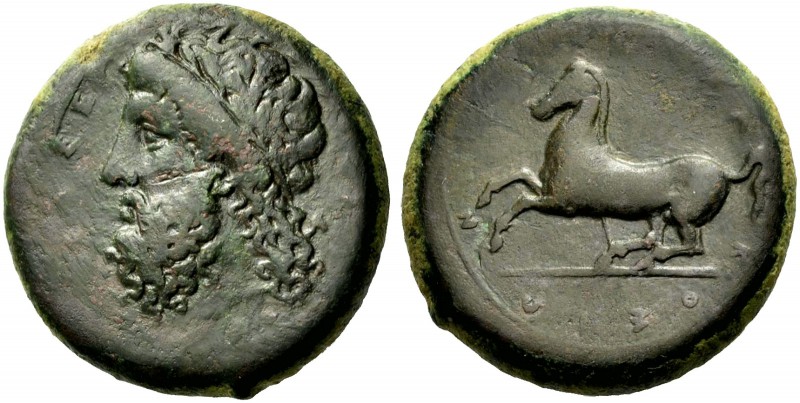 SIZILIEN. SYRAKUS. Timoleon und 3. Demokratie, 344-317 v. Chr. Dilitron, Bronze....