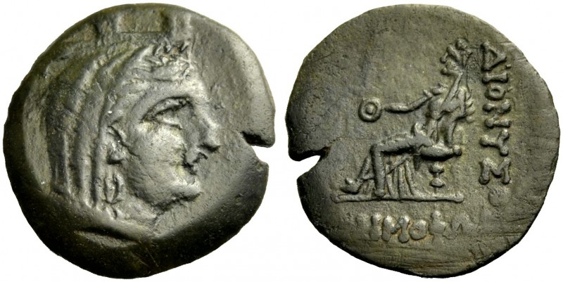 MOESIA INFERIOR. DIONYSOPOLIS. Bronze, 2./1. Jh. Demeterkopf n.r. im Schleier un...