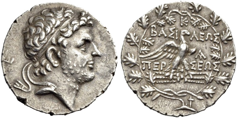 MAKEDONIEN. KÖNIGE VON MAKEDONIEN. Perseus 179-168 v. Chr. Tetradrachmon. Kopf m...
