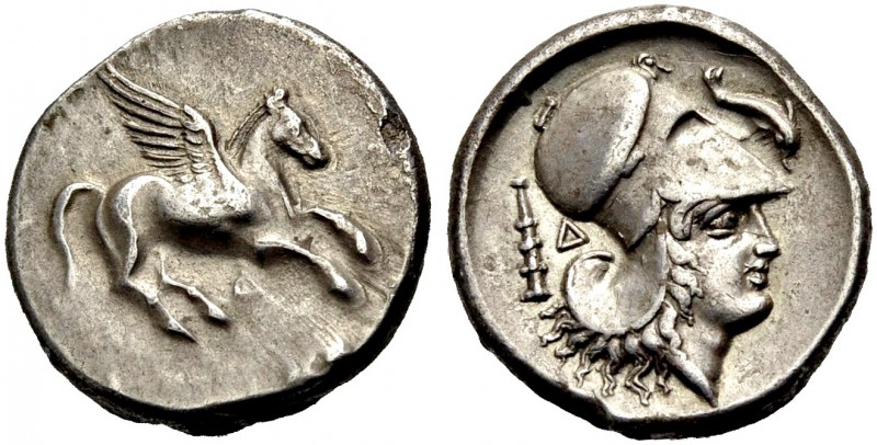 ILLYRIEN. DYRRHACHION. Stater, 350-300 v. Chr. Pegasos n. r. fliegend, darunter ...