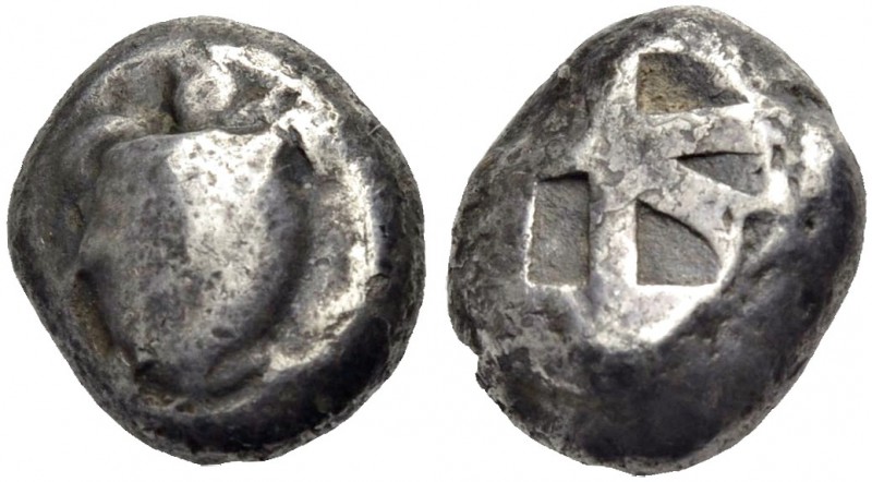 AIGINA. Stater, 525-475 v. Chr. Schildkröte. Rv. Rechteckiges inkusum, geteilt i...