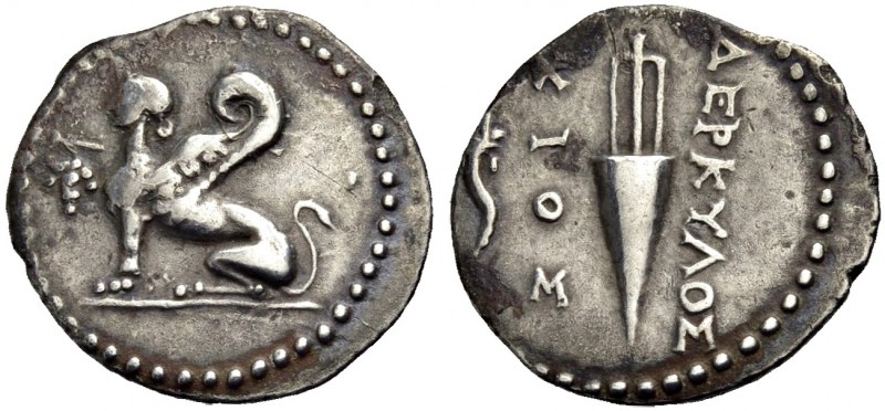 INSELN VOR IONIEN. CHIOS. Drachme, 100-86 v. Chr. Sphinx n.l. sitzend, Trauben i...