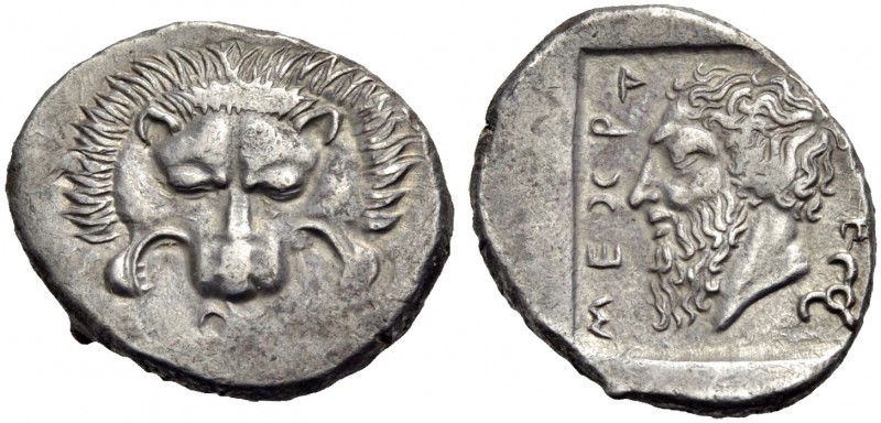 LYKIEN. LYKISCHE DYNASTEN. Mithrapata, 380-375 v. Chr. Stater. Löwenskalp von vo...