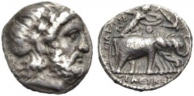 KÖNIGREICH DER SELEUKIDEN. Seleukos I. Nikator, 312-280 v. Chr. Drachme, nach 296 v. Chr. Seleukeia am Tigris. Bärtiger Zeuskopf mit Lorbeerkranz n. r...