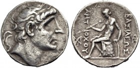 KÖNIGREICH DER SELEUKIDEN. Antiochos II. Theos, 261-246 v. Chr. Tetradrachmon, Seleukeia am Tigris, 261-256 v. Chr. Kopf mit Binde n.r. Rv. ΒΑΣΙΛΕΩΣ -...