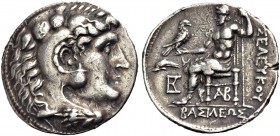 KÖNIGREICH DER SELEUKIDEN. Antiochos II. Theos, 261-246 v. Chr. Tetradrachmon vom Alexandertyp, im Namen von Seleukos, Laodikeia am Meer. Unbärtiger H...