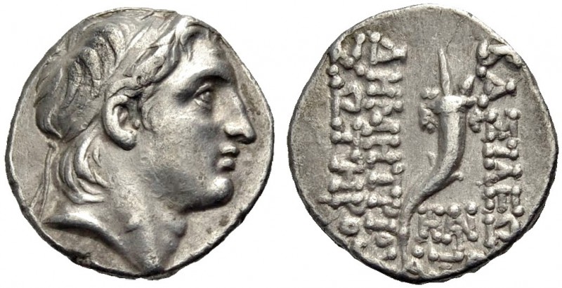 KÖNIGREICH DER SELEUKIDEN. Demetrios I. Soter, 162-150 v. Chr. Drachme, 152-151 ...