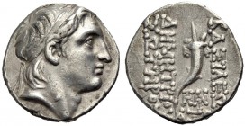 KÖNIGREICH DER SELEUKIDEN. Demetrios I. Soter, 162-150 v. Chr. Drachme, 152-151 v. Chr. Antiochia. Kopf mit Diadem n. r. Rv. ΒΑΣΙΛΕΩΣ/ ΔΗΜΗΤΡΙΟΥ/ ΣΩΤΗ...
