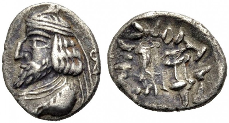 PERSIEN. Vahsir (Oxathres), 2. Hälfte 1. Jh. v. Chr. Hemidrachmon. Diademierte B...