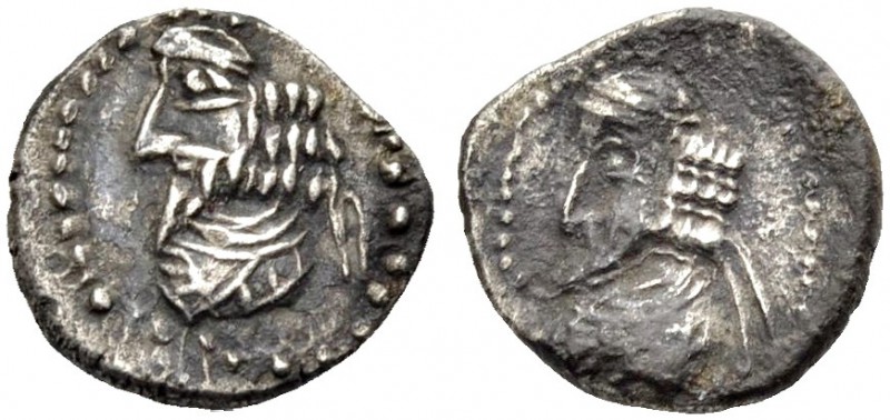 PERSIEN. Pakor I., Nachfolger des Vahsir 1. Hälfte 1. Jh. v. Chr. Hemidrachme. D...
