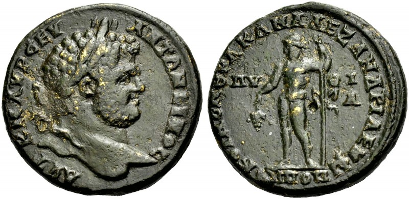 THRAKIEN. PHILIPPOPOLIS. Caracalla, 197-217. Grossbronze, um 215. Kopf mit L. n....