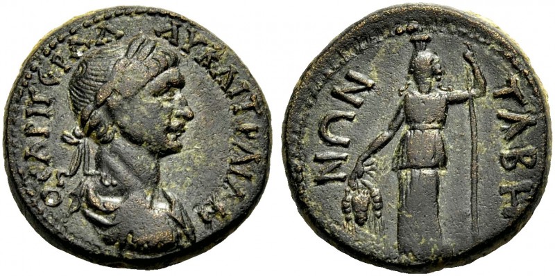 KARIEN. TABAI. Trajan, 98-117. Bronze. Drap. Büste mit L. n. r. Rv. ΤΑΒΗ-ΝΩΝ Dem...