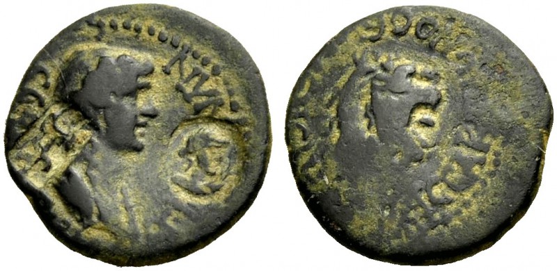 PHRYGIEN. EUMENEIA. Agrippina II., Mutter des Nero, 51-59. Kleinbronze der Archi...