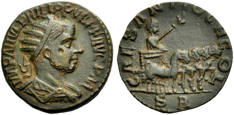 PISIDIEN. ANTIOCHIA. Philippus II., 247-249. Bronze. IMP M IVL PHILIPPVS PF AVG ...
