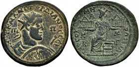 KILIKIEN. TARSOS. Gordianus III. Pius, 238-244. Grossbronze (AE 38) Drap., gep. Büste mit Strkr., Schild mit Gorgoneion und Lanze n. r. haltend. Im Fe...
