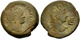 ÄGYPTEN. ALEXANDRIA. Vespasianus, 69-79. Tetradrachmon, Billon, Jahr 5, 72-73. Büste mit L. n. r. Rv. LE Drap. Büste der Isis mit Diadem n. r. 10,04 g...