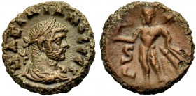 ÄGYPTEN. ALEXANDRIA. Maximianus Herculius, 286-305. Billon-Tetradrachmon, Jahr 6, 290-291. Drap., gep. Büste mit L. n. r. Rv. Nackter Herakles, Kopf n...