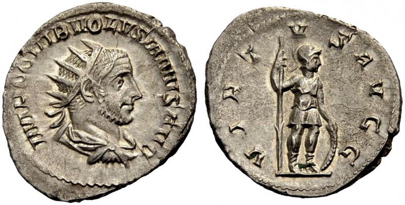 KAISERZEIT. Volusianus, 251-253. Antoninian, Mailand (?). Drap., gep. Büste mit ...