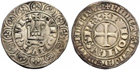 FRANKREICH, SAMMLUNG TOURNOSEN. LOUIS IX, 1226-1270. Gros tournois (1266-1270). +TVRONV.S. CIVIS (N und beide S mit Punkt in der Mitte). +LVDOVICVS. R...