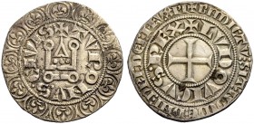 FRANKREICH, SAMMLUNG TOURNOSEN. LOUIS IX, 1226-1270. Gros tournois (1266-1270). +TVRONV.S. CIVIS (N und beide S mit Punkten in der Mitte). +LVDOVICVS....