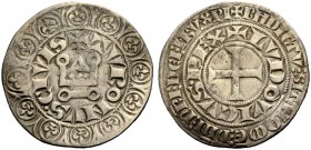 FRANKREICH, SAMMLUNG TOURNOSEN. LOUIS IX, 1226-1270. Gros tournois (1266-1270). +TVRONVS. CIVIS (N mit Punkt in der Mitte); oberste Lilie im inneren u...