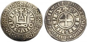 FRANKREICH, SAMMLUNG TOURNOSEN. PHILIPPE III LE HARDI, 1270-1285. Gros tournois (1270-1280). +TVRONV.S. CIVIS (beide S mit Punkt in der Mitte). +PhILI...
