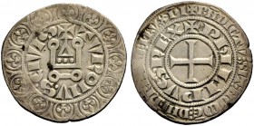 FRANKREICH, SAMMLUNG TOURNOSEN. PHILIPPE III LE HARDI, 1270-1285. Gros tournois (1270-1280). +TVROI/IV.S. CIVIS (inverses N). +PhILIPVS. REX 4,03 g. +...