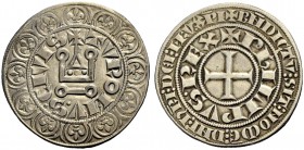 FRANKREICH, SAMMLUNG TOURNOSEN. PHILIPPE III LE HARDI, 1270-1285. Gros tournois (1270-1280). +TVROI/IV.S. CIVIS (inverses N mit Punkt und beide S mit ...