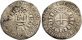 FRANKREICH, SAMMLUNG TOURNOSEN. PHILIPPE IV LE BEL, 1285-1314. Gros tournois à l'O rond. +TVRONVS CIVIS (Punkt in der Mitte des N). +PhILIPPVS REX (in...