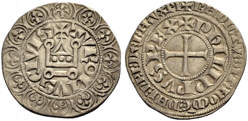FRANKREICH, SAMMLUNG TOURNOSEN. PHILIPPE IV LE BEL, 1285-1314. Gros tournois à l...