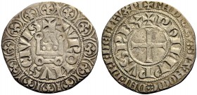 FRANKREICH, SAMMLUNG TOURNOSEN. PHILIPPE IV LE BEL, 1285-1314. Gros tournois à l'O rond. +TVROI/IVS ' CIVIS (kleiner Dorn am Perlkreis als Interpunkti...