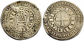 FRANKREICH, SAMMLUNG TOURNOSEN. PHILIPPE IV LE BEL, 1285-1314. Gros tournois à l'O rond. +TVRONVS (Dreispitz) CIVIS +PhILIPPVS (Dreispitz) REX 3,92 g....