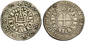 FRANKREICH, SAMMLUNG TOURNOSEN. PHILIPPE IV LE BEL, 1285-1314. Gros tournois à l'O rond. +TVRONVS (Dreieck) CIVIS +PhILIPPVS REX 3,97 g. +TV1ONVSbCIVI...