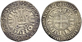 FRANKREICH, SAMMLUNG TOURNOSEN. PHILIPPE IV LE BEL, 1285-1314. Gros tournois à l'O rond. +TVROHVS (Ringel) CIVIS +PhILIPPVS REX 3,62 g. +TVRO3VS°CIVIS...
