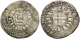 FRANKREICH, SAMMLUNG TOURNOSEN. PHILIPPE IV LE BEL, 1285-1314. Gros tournois à l'O rond. +TVRONVS (Lilie) CIVIS +PhILIPPVS (Lilie) REX (der waagerecht...