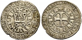 FRANKREICH, SAMMLUNG TOURNOSEN. PHILIPPE IV LE BEL, 1285-1314. Gros tournois à l'O rond. +TVRONVS CIVIS (Punkt über dem zweiten V). +PhILIPPVS REX 4,0...