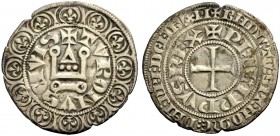 FRANKREICH, SAMMLUNG TOURNOSEN. PHILIPPE IV LE BEL, 1285-1314. Gros tournois à l'O long, 1290-1295. +TVRONVS CIVIS +PhILIPPVS REX (Lilie auf dem Fuß d...