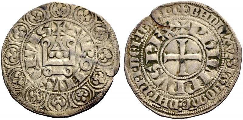 FRANKREICH, SAMMLUNG TOURNOSEN. PHILIPPE IV LE BEL, 1285-1314. Gros tournois à l...