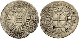 FRANKREICH, SAMMLUNG TOURNOSEN. PHILIPPE IV LE BEL, 1285-1314. Gros tournois à l'O rond. +TVRONVS (Punkt mit Schwänzchen) CIVIS +PhILIPPVS (Punkt mit ...