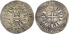 FRANKREICH, SAMMLUNG TOURNOSEN. PHILIPPE IV LE BEL, 1285-1314. Gros tournois à l'O long. +TVRONVS (Dreieck) CIVIS +PhILIPPVS REX 3,88 g. +TV1ONVSbCIVI...