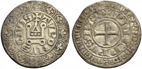 FRANKREICH, SAMMLUNG TOURNOSEN. PHILIPPE IV LE BEL, 1285-1314. Gros tournois à l'O rond. +TVRONVS CIVIS. +PhILPPVS. REX (das zweite I fehlt, das S mit...