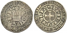 FRANKREICH, SAMMLUNG TOURNOSEN. PHILIPPE IV LE BEL, 1285-1314. Gros tournois à l'O rond. +TVRONVS. CIVIS (das letzte S mit Punkt in der Mitte). +PhILI...