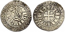 FRANKREICH, SAMMLUNG TOURNOSEN. PHILIPPE IV LE BEL, 1285-1314. Gros tournois à l'O rond. +TVROI/IVS CIVIS (je ein Punkt über den drei V). +PhILIPPVS R...
