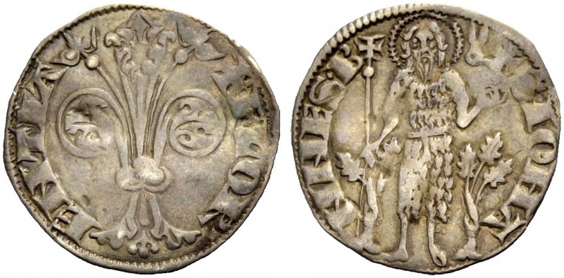 ITALIEN. FIRENZE (TOSCANA). Fiorino grosso da 2 soldi detto popolino, 1296, II s...