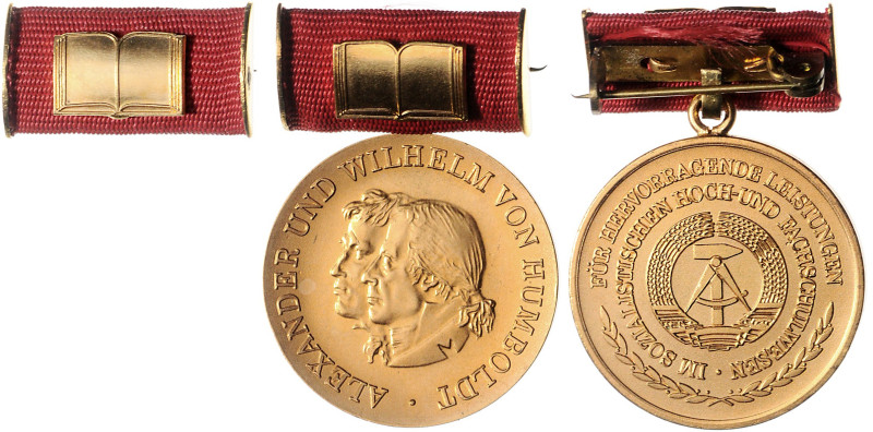 Ausgaben der DDR. 
Staatl. Auszeichnungen. 
Humboldt-Medaille in Gold, Buntmet...
